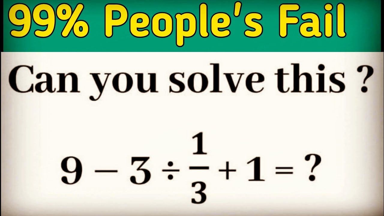 Can you solve this? l IAS Level Questions l BODMAS Concepts l केवल ...