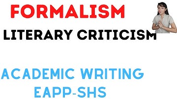 Formalism literary criticism and example| Critical approach in literature