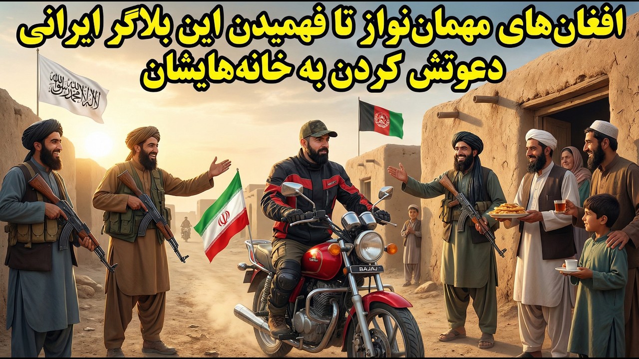 سفر یک ایرانی به افغانستان و برخورد خوب و مهمان نوازی نیروهای طالبان و مردم 😍