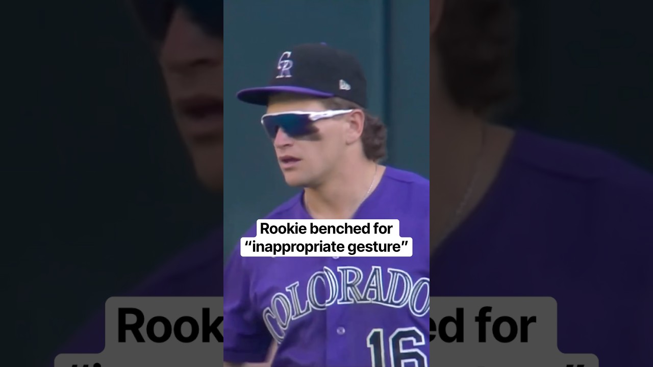Rookie benched for inappropriate gesture toward fans