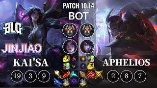 BLG Jinjiao Kai'Sa vs Aphelios Bot - KR Patch 10.14