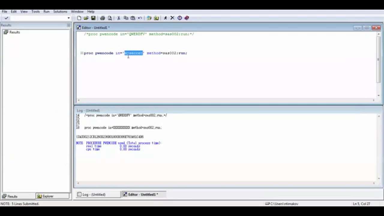SAS PWDECODE. Можно ли расшифровать пароль SAS?