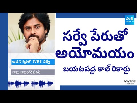 Pawan Kalyan IVR Call Survey on Avanigadda Janasena Candidate |@SakshiTV - SAKSHITV