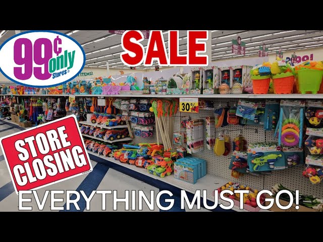 99 CENT ONLY STORE GOING OUT OF BUSINESS SALE STORE CLOSING WALKTHROUGH  COME SHOP WITH ME - YouTube