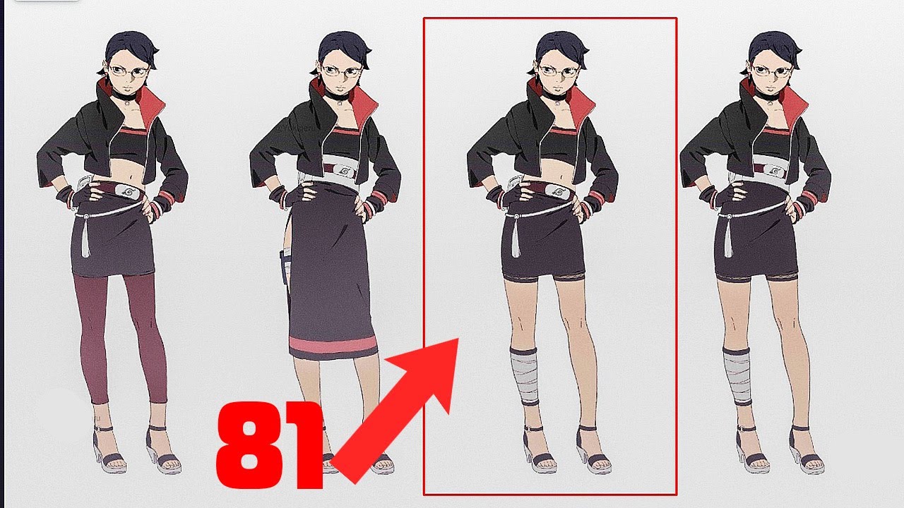 ArtStation - Sarada Uchiha - Timeskip Design 3D (Boruto Two Blue