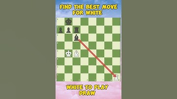 Chess Puzzle #12 Find the best move for white and draw #chess #chesspuzzle #shortsviral #highlights