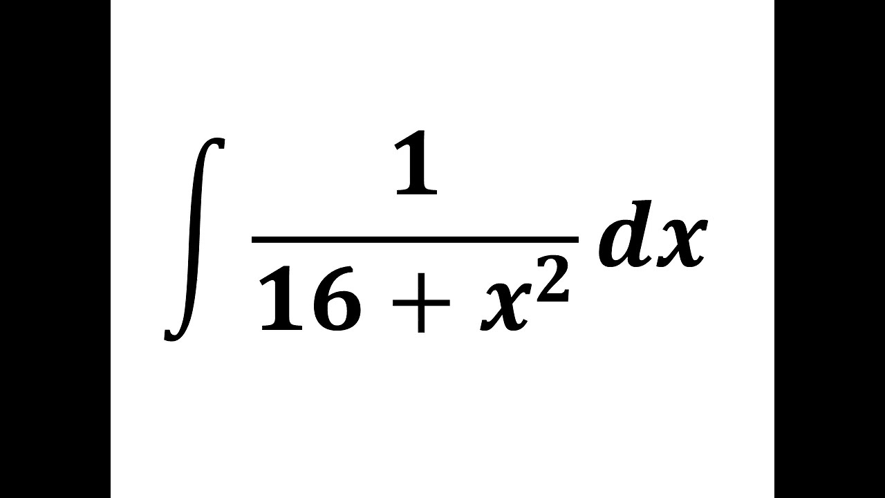 Integral Of 1 16 X 2 YouTube integral-of-1-16-x-2-youtube