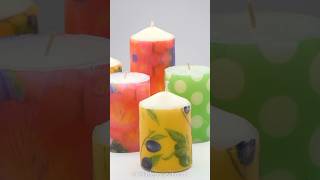 How to Decorate Candles with Napkins 🕯️🕯️🕯️