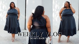 WEEKLY VLOG | IKEA SHOP WITH ME, RELAXER HAIR ROUTINE, & WINE PARTY | FROM HEAD TO CURVE