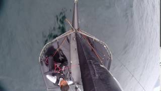 Moth sailing capsize backside