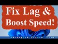 Fix Windows 11 Lag &amp; Slow Performance | Boost Speed 100% (No Software Needed)