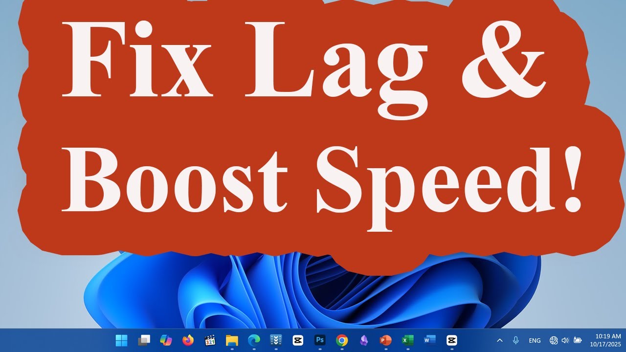 Fix Windows 11 Lag & Slow Performance | Boost Speed 100% (No Software ...