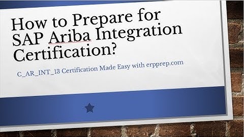 New Updated Questions Answers and Study Guide for SAP Ariba Integration Certification Exam.
