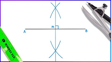 How to draw a Perpendicular Bisector of a line.