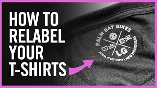 Custom Tagless TShirt Neck Labels | Relabeling Custom Printed Apparel