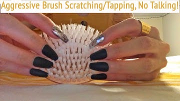ASMR * Aggressive/Fast Brush Tapping & Scratching * Jenny
