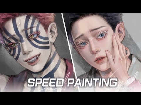 [Speed Painting] 아카자 & 하쿠지