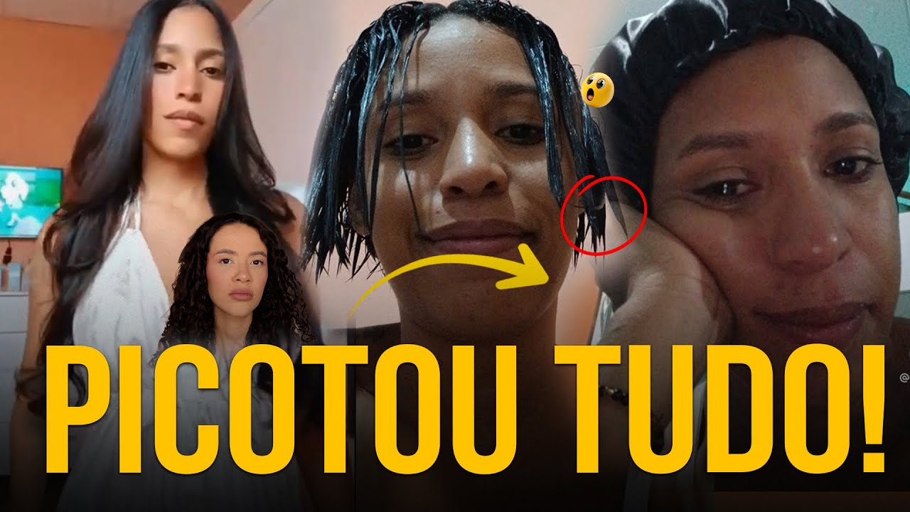 BIG CHOP FORÇADO! CABELEIREIRA ACABOU COM A TRANSIÇÃO DELA!