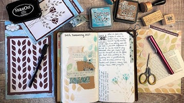 Journal With Me | Travelers Notebook Process Video