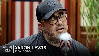 Video thumbnail of "Aaron Lewis - God and Guns (Acoustic) // Country Rebel HQ Session"