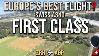 Download lagu SWISS First Class A340 Review | Zurich - Malaga Full Review | Europes Best Flight! 
