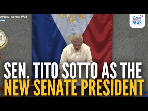 Sen. Tito Sotto as the new Senate President | GMA Integrated News Sen. Tito Sotto as the new Senate President | GMA Integrated News