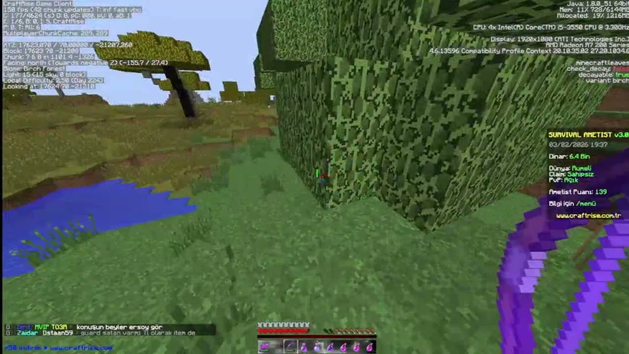 50 MİLYONLUK CL PATLADI !!  EFSANE CLAİM 1 CLAİMDE 50M !! minecraft craft rise ametist