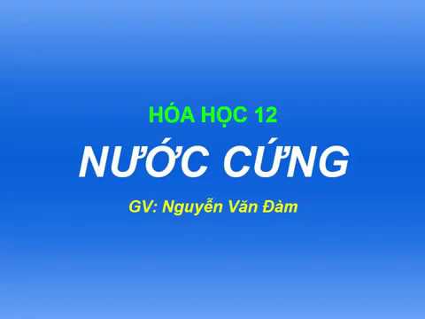 Video: Tại Sao Nước Cứng