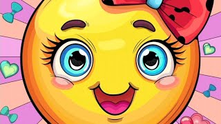 CALM COLOR - COLORING PAGE - HAPPY SMILEY FACE