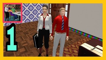 Virtual Waitress Simulator . Hotel Manager Job 3D Gameplay #1