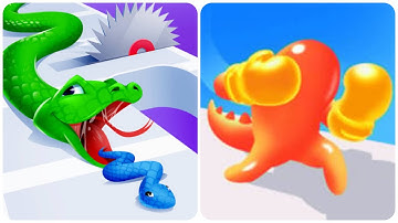 Join Blob Clash 3D Vs Snake Run Race 🐍🐍🐍🐍⚕️⚕️⚕️All Max Updat Level Walkthrough Game play WA1D