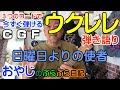 【ウクレレ】キャンプにおすすめ!3つのコードで弾ける日曜日よりの使者!替え歌にもってこい!即興ソング