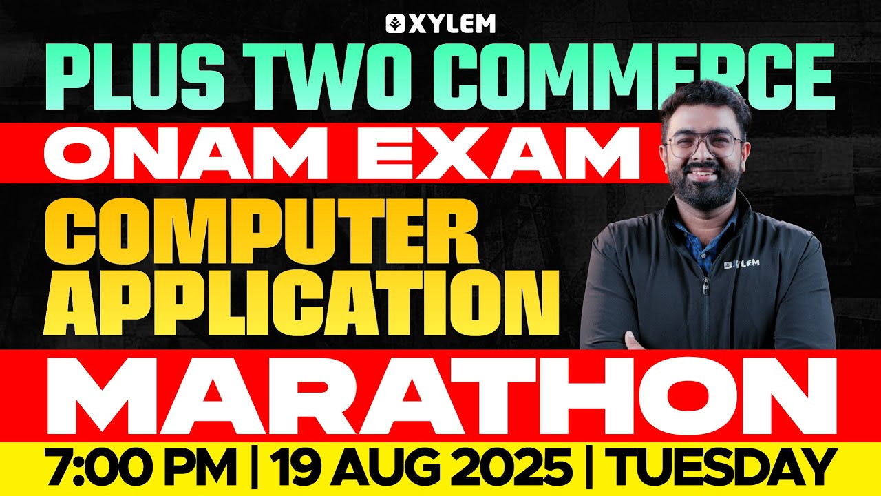 Plus Two Commerce Onam Exam - Computer Application | Marathon | Xylem Plus Two Commerce