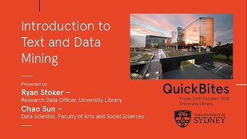 Introduction to Text and Data Mining