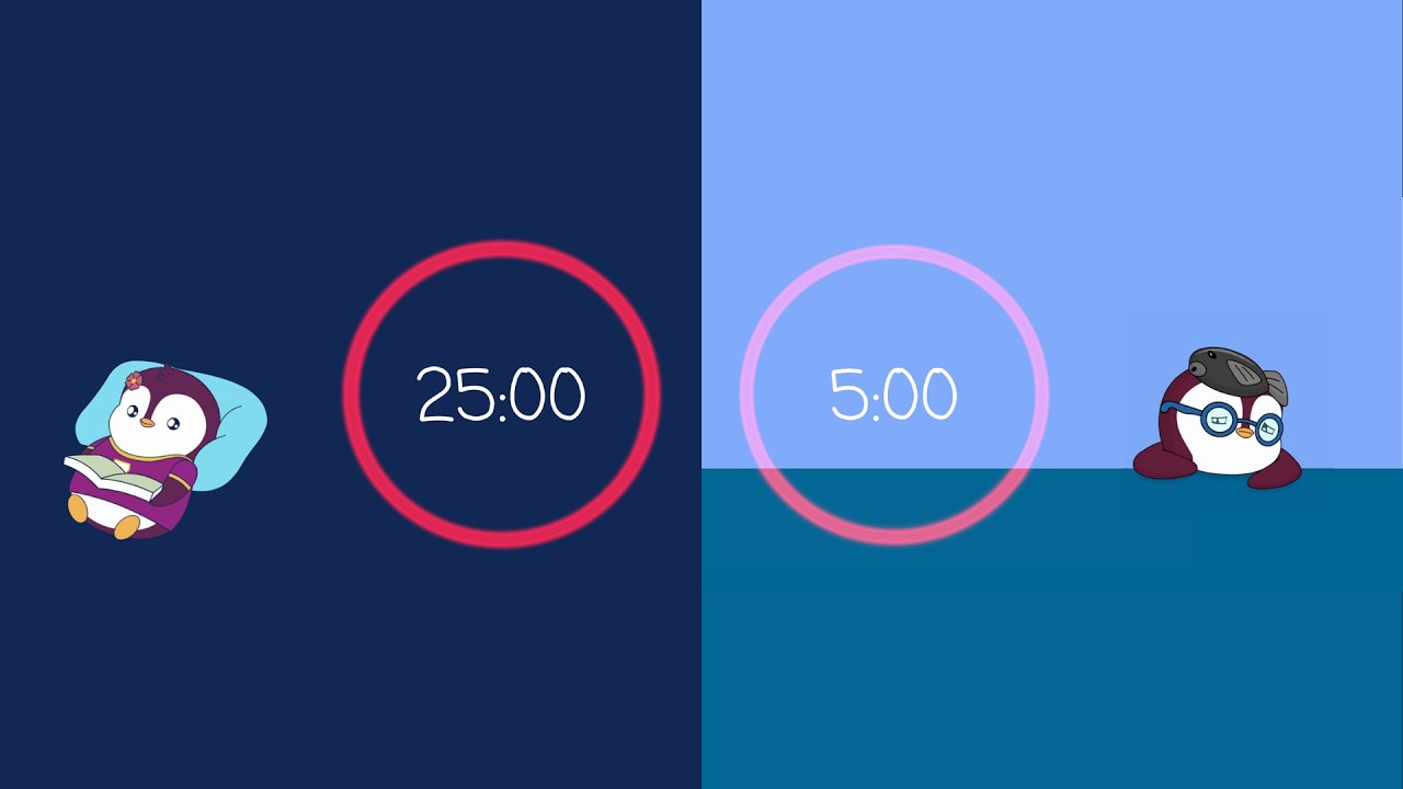 Pomodoro Rimer Color ⏳ 25/5 Pomodoro Timer – Energizing Colors & Creative Flow 🎨 | Stay ...