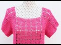 Blusa a crochet para mujer muy facil y rapida