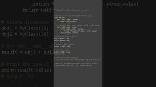 dunder method add #python #showcase