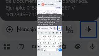Cómo hacer un pago móvil mediante un mensaje de texto en el banco caroní screenshot 4