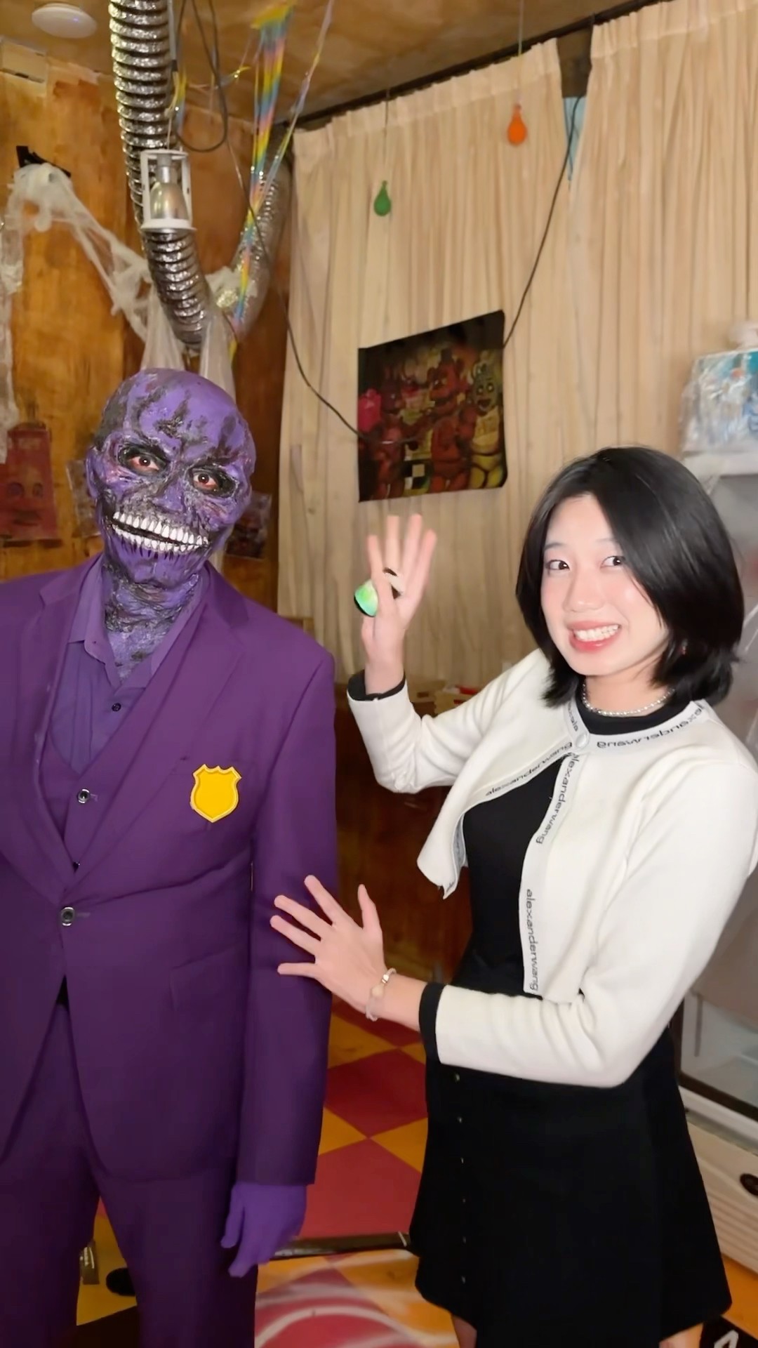 เบื้องหลังการแปลงร่างเป็น Purple guy ?? #fnaf #fivenightsatfreddys #แคลร์เบียว #purpleguyfnaf