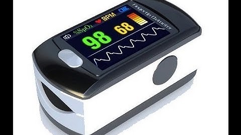 OLED Finger Pulse and Oxygen monitor from Oximeter with Flexible-OLED display