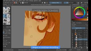 how i draw my horror webtoon comic (short video process)
