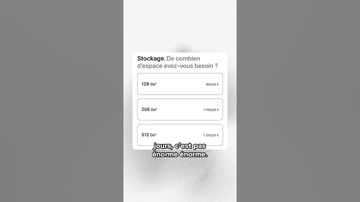 Non Apple, 128 Go c’est pas beaucoup 😑