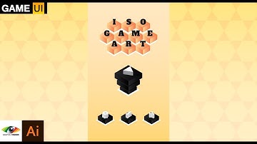 Adobe Illustrator Simple Game UI Isometric Design + Buttons Tutorial (Game Menu Idea)