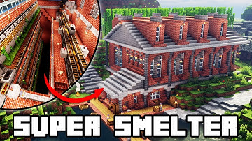 I Built the ULTIMATE SUPER SMELTER in my Minecraft Survival World!