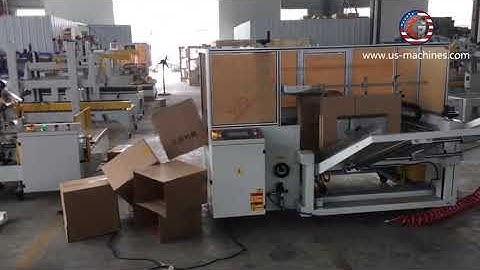 Carton erecting forming making machine empty box case carton erecting former feeding machine