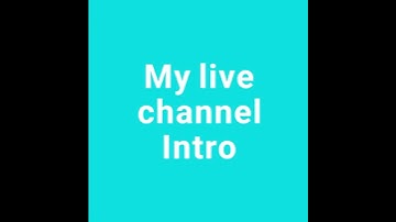 My new live stream intro