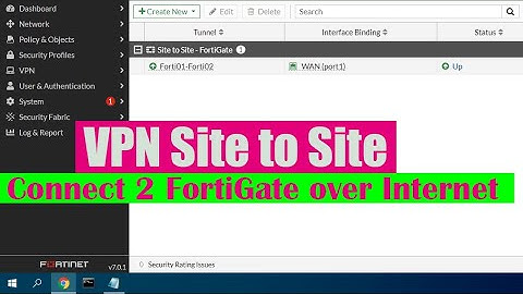 How to configure VPN site to site on Fortigate