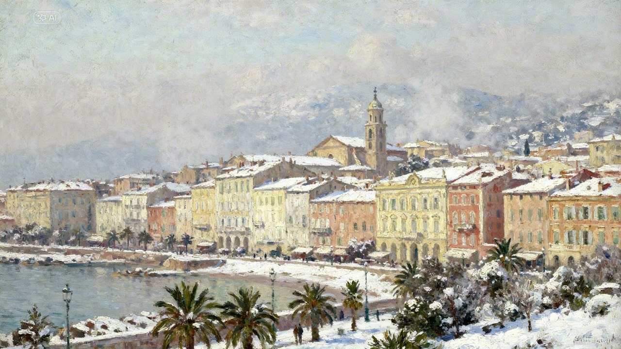 From Corsica to Alsace | Ajaccio · Bastia · Colmar | Winter Oil Art