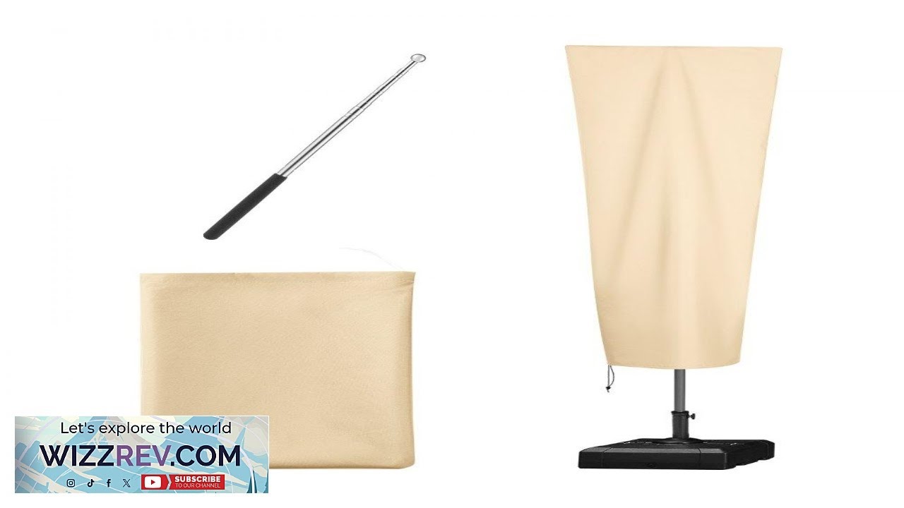 VEVOR Patio Umbrella Cover up to 13ft Windproof 420D Oxford Cloth PU