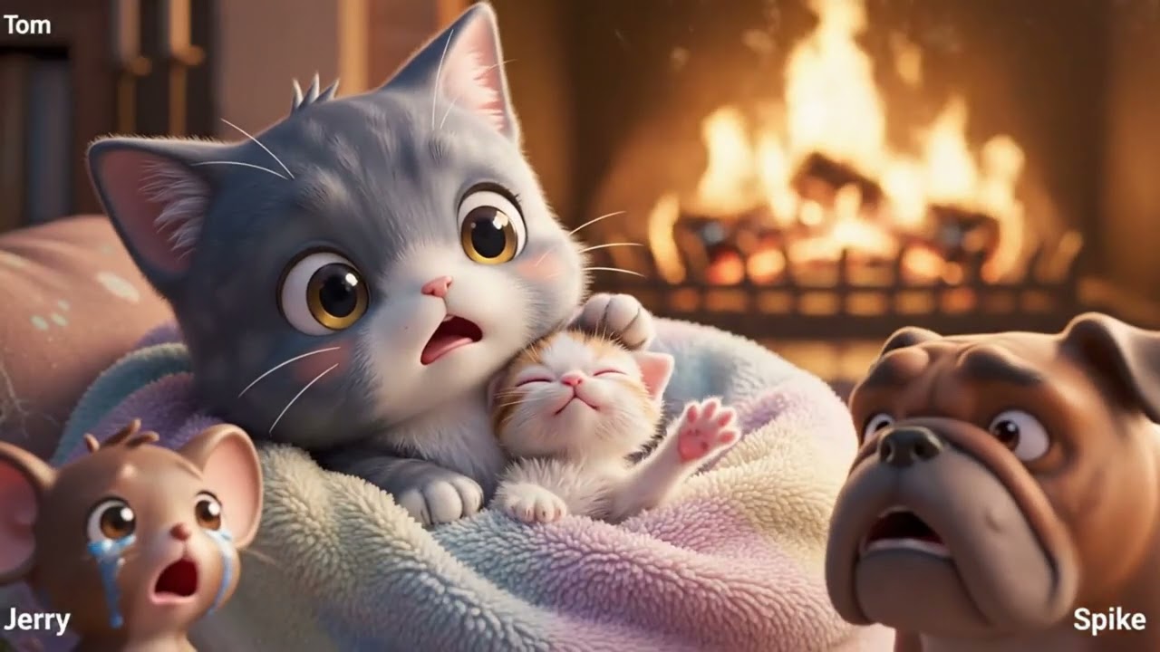 Snowflake: The Frozen Kitten ❄️ Tom Saves a Life | Emotional Tom & Jerry Animation
